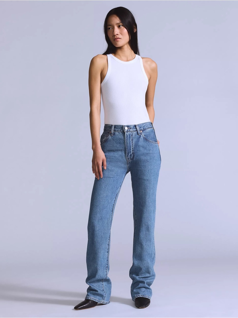 Levis Japanese Selvedge Jeans Womens Size 30x34 Plank Straight Fit High Rise NWT